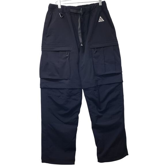 NWOT NIKE ACG Smith Summit Convertible Cargo Pants (Dark) Black Men's Size Small - Picture 1 of 14